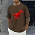 thumbnail image 2 of CYiJun Men's Graphic T Shirt Summer Casual Cotton Crew Neck Short Sleeve Printed Tee, 2 of 6