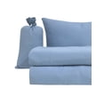 thumbnail image 2 of Sábanas King Size Onstore Estilo Algodón Egipcio 100% Extra Suave Azul Claro, 2 of 2
