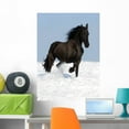 thumbnail image 1 of Black Friesian Horse Meadow Wall Mural by Wallmonkeys Peel and Stick Graphic (36 in H x 24 in W) WM252397, 1 of 4