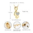 thumbnail image 2 of Constantlife Music Note Cremation Pendant Small Urns for Ashes Necklace Musical Urn Jewelry, 2 of 5