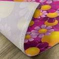 thumbnail image 5 of Ambesonne Summer Place Mats Set of 4, Flourish Flowers Cartoon, Standard Size, Hot Pink Lilac Orange, 5 of 6