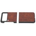 thumbnail image 4 of Leather Texture Phone Casefor Galaxy Z FlipBusiness Real Leather Texture Business Leather Phone Casefor Galaxy Z Flip Leather Texture Phone Coverfor Z Flip Extended Durability, 4 of 5