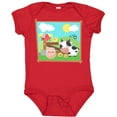 thumbnail image 3 of Inktastic Farm Animals with Cow, Chick and Pig Boys or Girls Baby Bodysuit, 3 of 5