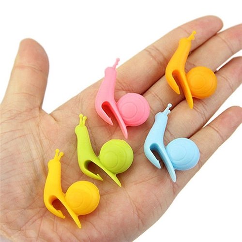 Snail Shaped Silicone Tea Bag Holder Cup Mug Hanging Tool