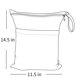 thumbnail image 3 of 2pcs Cloth Diaper Wet Dry Bags Waterproof Reusable with Two Zippered Pockets Travel Beach Pool Daycare Soiled Baby Items Yoga Gym Bag for Swimsuits or Wet Clothes L2933, 3 of 5