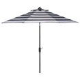 thumbnail image 3 of Safavieh Collection Extérieure Iris Fashion Line Parasol à Inclinaison Automatique, 9 Pieds, Gris/blanc, 3 of 4