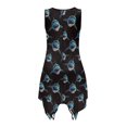 thumbnail image 5 of HELLHERO Sleeveless Sundress, Shark Side Pockets Summer Beach Dress, With Side Pockets Irregular Hem Summer Sleeveless Dress for Holiday Party, 5 of 8