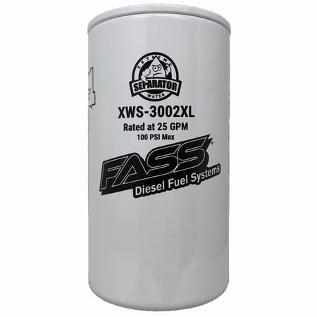 FASS Hydroglass Titanium Signature Series Extended Length Extreme Water Separator XWS-3002XL
