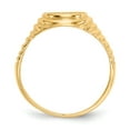 thumbnail image 2 of 14K Yellow Gold Ring Band Signet 10.5x9.5mm Open Back Men's, Size 7, 2 of 5