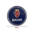 thumbnail image 2 of 68mm 2 3-stifts Saab Bil Främre Motorhuv Emblem Baklucka Stötfångare Badge Compatible with Saab 9 3 9 5 9-3 9-5 Saab Emblem Dekal Tillbehör Y, 2 of 5