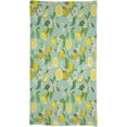 thumbnail image 5 of Lemon Tablecloth, Summer Garden Watercolor Tropic Fruit Lemon Leaves Flower Plant Print Tablecover for Outdoor Patio Party Picnic Wedding Indoor Kitchen Table 60x120in, 5 of 6