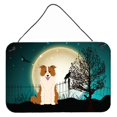 thumbnail image 1 of Caroline's Treasures Halloween Scary Border Collie Rojo Blanco Impresiones para colgar en la pared o en la puerta BB2309DS812, 8 x 12 Caroline's Treasures BB2309DS812, 1 of 1