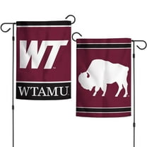 Flags Georgia West Texas AandM Buffaloes 12.5 x 18 Double Sided Yard and Garden College Banner Flag Is Printed in the USA