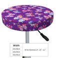 thumbnail image 4 of KLL Bright Butterflies Round Bar Chair Cushion Cover 14 inch ,Bar Stool Protector with Elastic, Soft Washable, 4 of 6