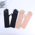 thumbnail image 4 of Women Summer Resistant Mid-long Anti-slip Stretch Mittens Sunscreen Gloves Driving Glove Anti UV NUDE, 4 of 8
