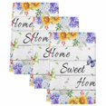 thumbnail image 2 of Spring Wildflowers Kitchen Towels Set of 3, Watercolor Floral Leaf Wood Grain Absorbent Dish Towels for Kitchen, Microfiber Hand Towel, Quick Drying Tea Towel for Cleaning Decorative Dishcloths, 2 of 7