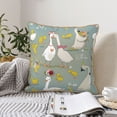 thumbnail image 6 of Kll Cute Farm Birds Decorative Throw Pillow Covers Velvet Soft For Couch Sofa Bedroom Living Room Outdoor -20"X20", 6 of 8