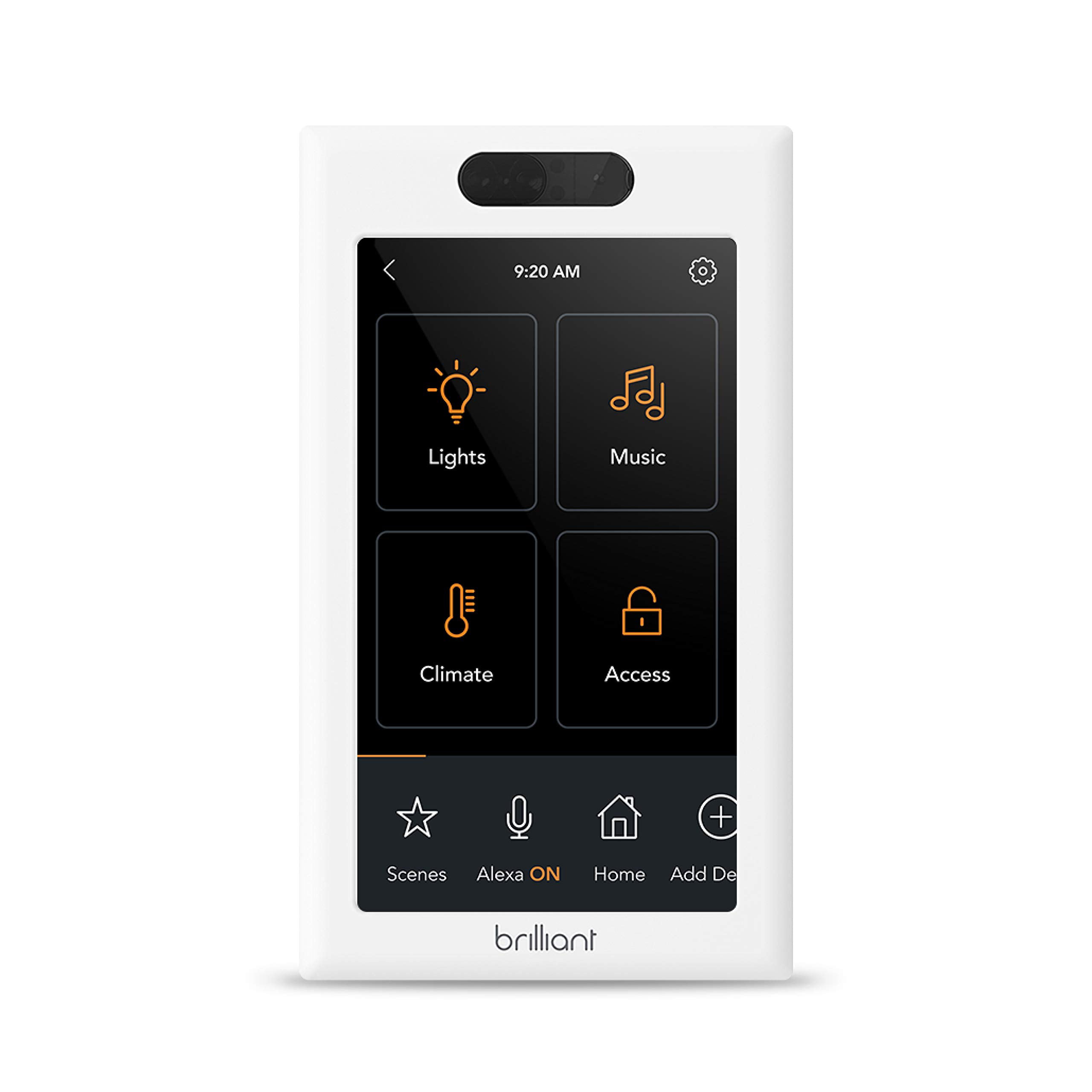Brilliant Smart Home Control (1-Switch Panel) - In-Wall Touchscreen