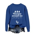 thumbnail image 4 of Sweat à Capuche Sans Manches à Manches Longues Imprimé Arbre de Noël pour Femmes, 4 of 4