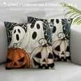 thumbnail image 3 of PHYHOO Halloween Pillow Cover Pumpkin Jack-O'-Lanterns Decoration Holiday Farmhouse Pillow Case Decor for Home Sofa Couch, 3 of 5