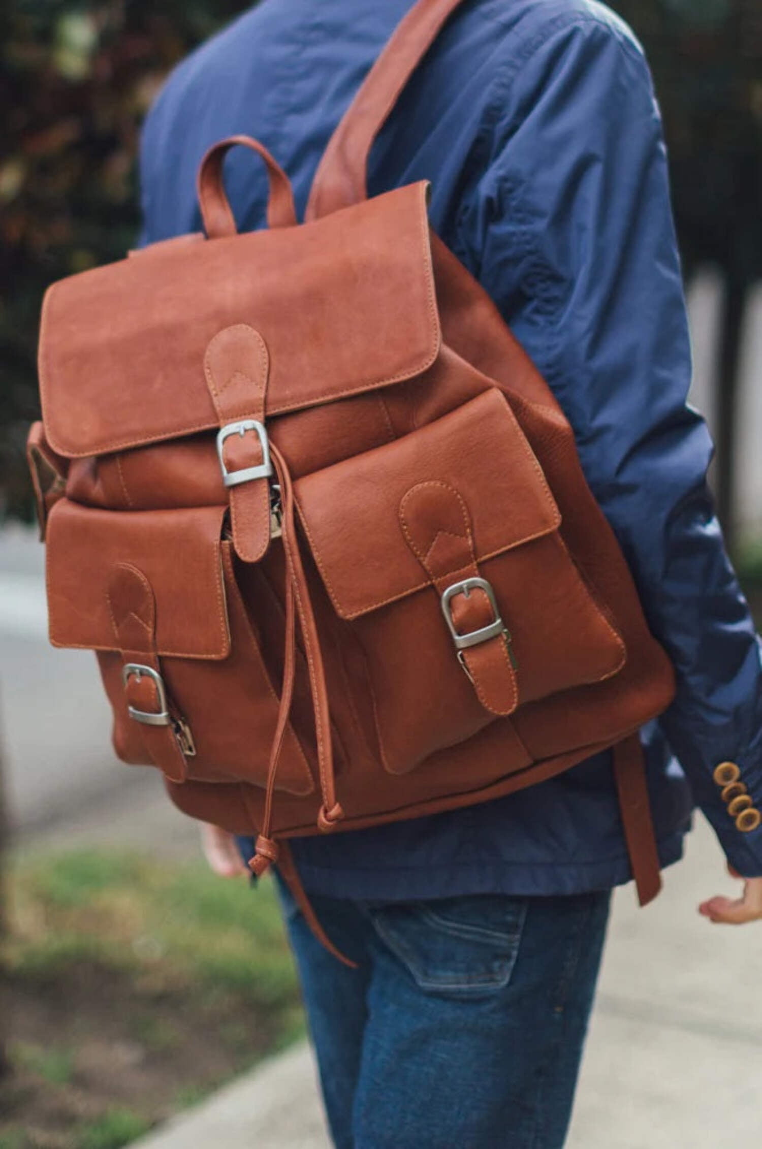 Free Shipping! Large Buckle-Flap Backpack - Walmart Business