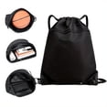 thumbnail image 5 of Drawstring Backpack for Men & Women,lightweight multi-purpose rope bags with multiple pockets,suitable for gyms,outdoor sports,swimming and travel, 5 of 7