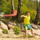 thumbnail image 5 of Juguete Boomerang para niños Boomerang en forma de V EVA Flying Dart Toy Ejercicio Entrenamiento Juego para niños Deportes al aire libre Juguete volador para niños Azul, 5 of 8