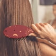 thumbnail image 4 of Ethereal Elements Hair Brush - Smoothing Paddle Brush for Wet & Dry Hair, Anti-Frizz & Gentle on Scalp, Dark Aesthetic Styling Tool, 4 of 7