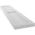 thumbnail image 6 of Ekena Millwork 10 1/2"W x 32"H Americraft Three Board Exterior Real Wood Two Equal Panel Framed Board-n-Batten Shutters (Per Pair), White, 6 of 9