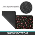 thumbnail image 6 of Black Christmas Cherry Pattern Kitchen Rugs Sets Of 2,Anti Fatigue Kitchen Mat Rugs Non Slip Washable,Decorative Kitchen Floor Mats for Kitchen,Sink,Laundry,17"X30"+17"X47", 6 of 7