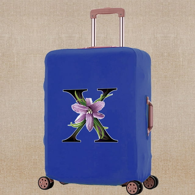 Luggage Cover Elasticity Thicken Travel Accessory Covers Flower Color Print Trolley Protective Case Apply To 18-32 Inch Suitcase 8Flower color X XL (29-32inch)