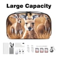 thumbnail image 3 of Kangaroo Oxford Cloth Waterproof Charger Organizer for Electronic Devices - Cable Organizer, Hard Drive Bag, Cord Organizer Travel Small, Seat Gap Organizer with USB, 3 of 6