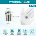thumbnail image 2 of Thread Adapters Sleeve Reducing Nut, 6Pcs M5x0.8 Male to M3x0.5 Female Repairing Insert Nut Screw Reducer Conversion 303 Stainless Steel Fastener 6mm, 2 of 7
