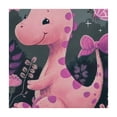 thumbnail image 4 of WYYP Dinosaur Butterfly Bow Square Fitted Table Cloths 100% Polyester Fiber 46*46, 4 of 8