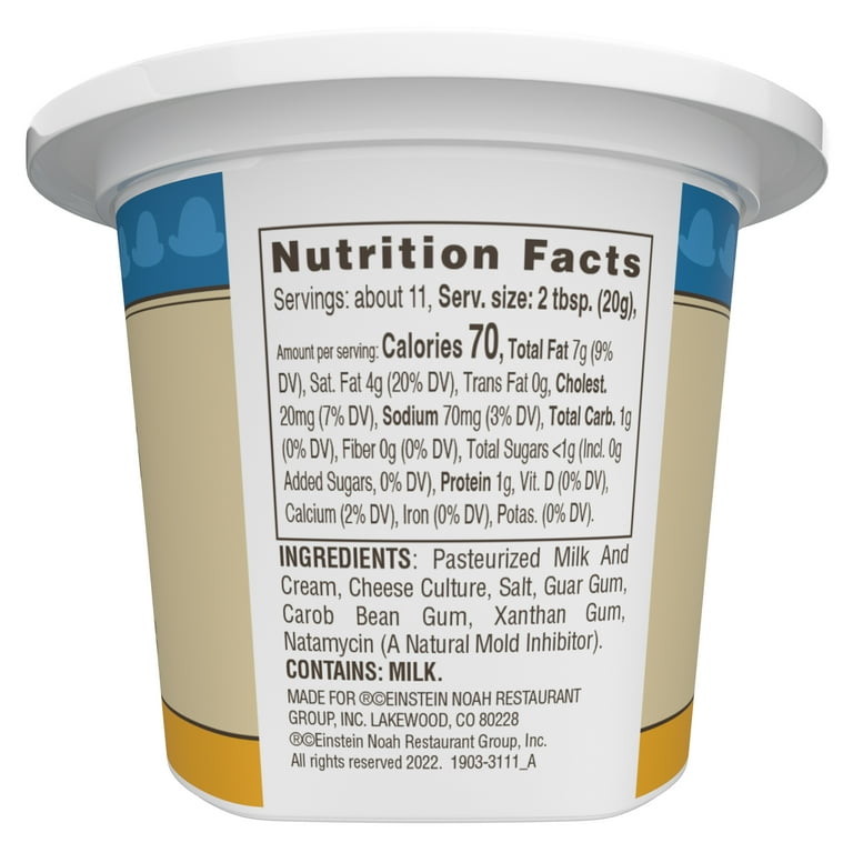 Einstein Bros Plain Whipped Cream Cheese Spread, Oz Tub, 57 OFF