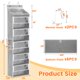 thumbnail image 5 of Organizador de Almacenamiento de Hilo Yncotte Gris para Puerta con 5 Compartimentos, 5 of 7
