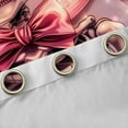 thumbnail image 5 of Feelyou Pink Bowknot Skeleton Black Out Curtains for Teen, Romantic Rose Floral Curtains Pack of 2 (42x63 Each), Gothic Valentine's Day Bedroom Curtains, Window Curtains Decor, 5 of 7
