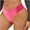 Hot Pink, variant on Ashirexll Ladies Underwear Panties, Plus Size Underwear for Women, Womens Ribbed Low Rise Briefs Stretchy Seamless Panties