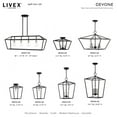 thumbnail image 5 of 49435-04 Livex Lighting Devone - 5 Light Chandelier In Transitional Style-16.75 Inches Tall and 22 Inches Wide-Black/Brushed Nickel Finish, 5 of 10