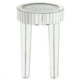 thumbnail image 2 of ACME Noralie End Table, Mirrored, Faux Diamonds, 2 of 6