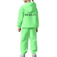 thumbnail image 7 of Girls Printed Fleece Hoodie and Jogger Set - Cozy Long Sleeve Sportswear Outfit for Fall and Winter, Casual Kids Clothing Ages 2-13, 7 of 7