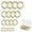 Golden, variant on 16PCS Spring O Ring Zinc Alloy Round Carabiner Snap Trigger Buckle Hooks Clip Keychain