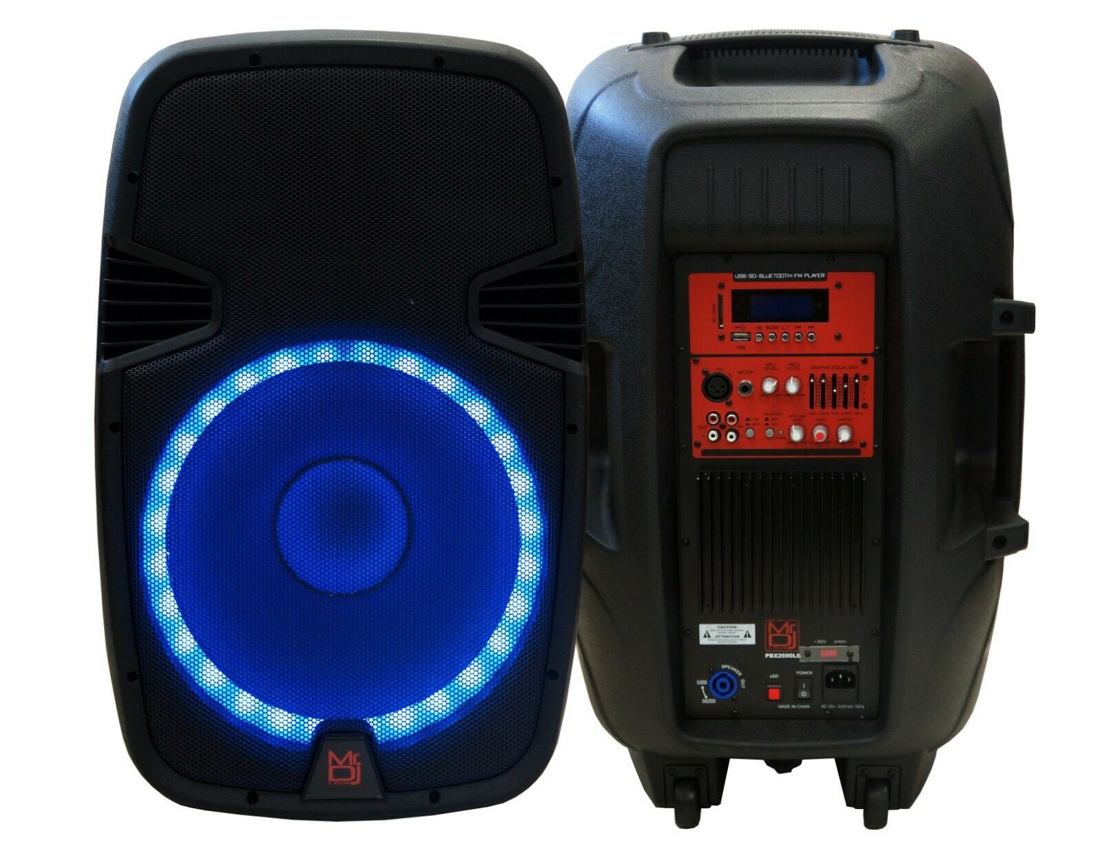 Gemini Sound GSP-2200 Pro DJ Audio 2200 Watt Portable Bluetooth 