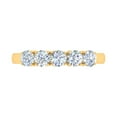 thumbnail image 3 of 1 Carat 5-Stone Diamond Wedding Band Ring in 10K Yellow Gold (Ring Size 8.75), 3 of 4
