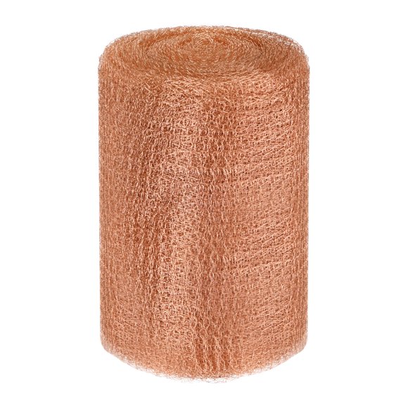 Uxcell 1-Pack Malla de Cobre 5 Pulgadas x 39.4 Pies, Rollos de Malla de Cobre a Prueba de Óxido