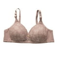 thumbnail image 2 of Fatuov Women's Full Coverage Lace Bras Push Up Comfortable Everyday Bras for Casual Wireless Adjustable Straps Lightly Lined Bra 42B, 2 of 3