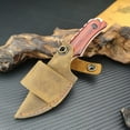 thumbnail image 5 of Fixed Blade Knife with Sheath, EDC Outdoor Knife, 8Cr13Mov Steel Knife, Men's Gift and Outdoor Enthusiast Hiking/Camping Gift (Stabilised Wood Handle), 5 of 6