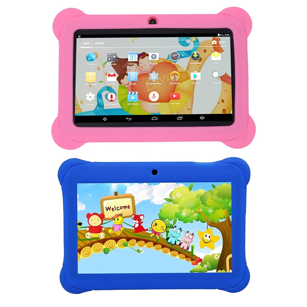 Kids Safe 7&quot; Quad Core Tablet 512M+8GB WIFI MID Dual Cameras Kid Proof Case (Pink)