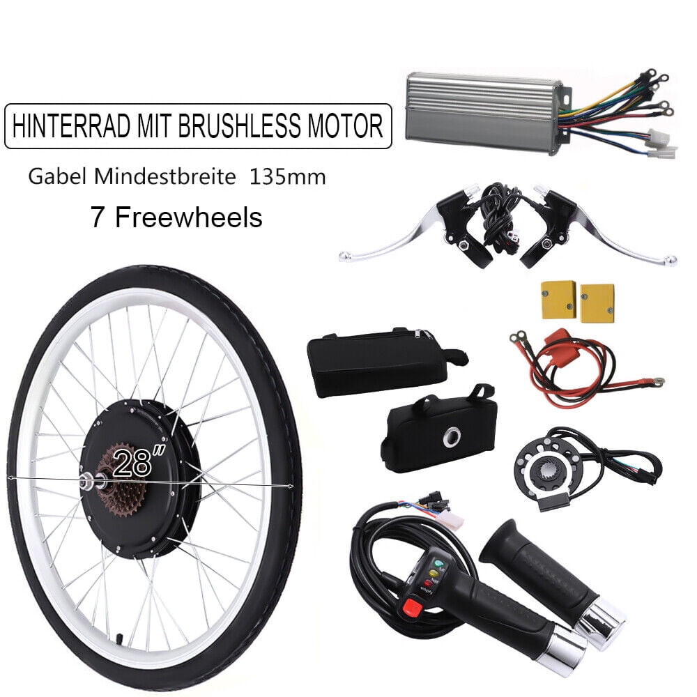 48 V 1000 W 28 in E-Bike Conversion Kit Electric Bicycle Rear Wheel Motor Set