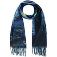 thumbnail image 3 of The Magic Scarf Company  Reversible Sueded Van Gogh Print Button Shawl (Women's), 3 of 4